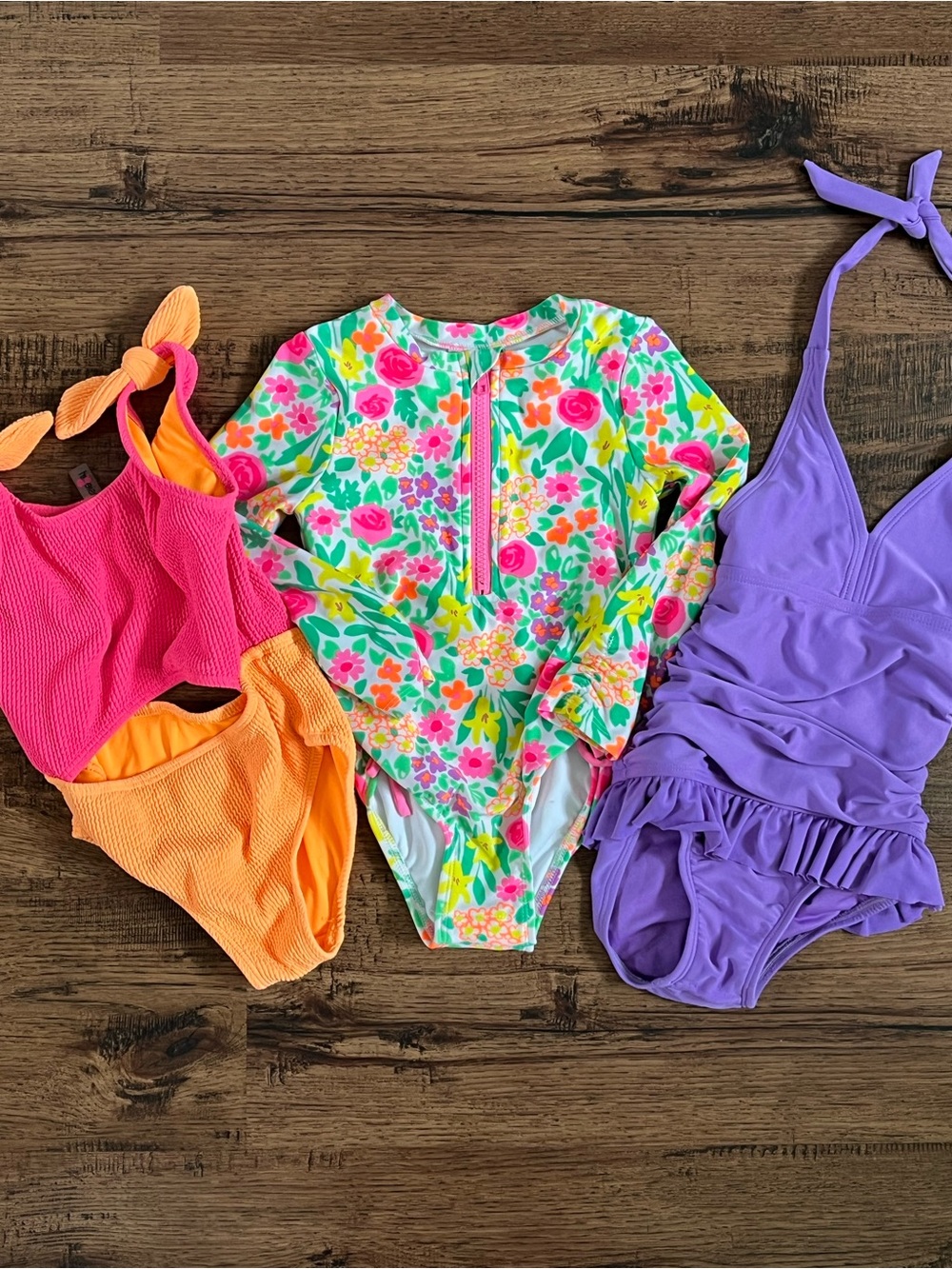Lot Of 3 Circo & Cat Jack Toddler One Piece Swimsuits (size 4T)